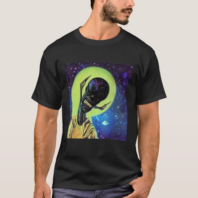 Alien UFO UAP 51 area grey out of this world creat T-Shirt (Vorderseite)