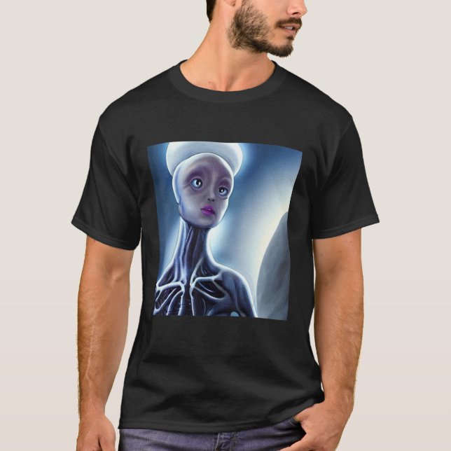 Alien UFO UAP 51 area grey out of this world creat T-Shirt (Vorderseite)