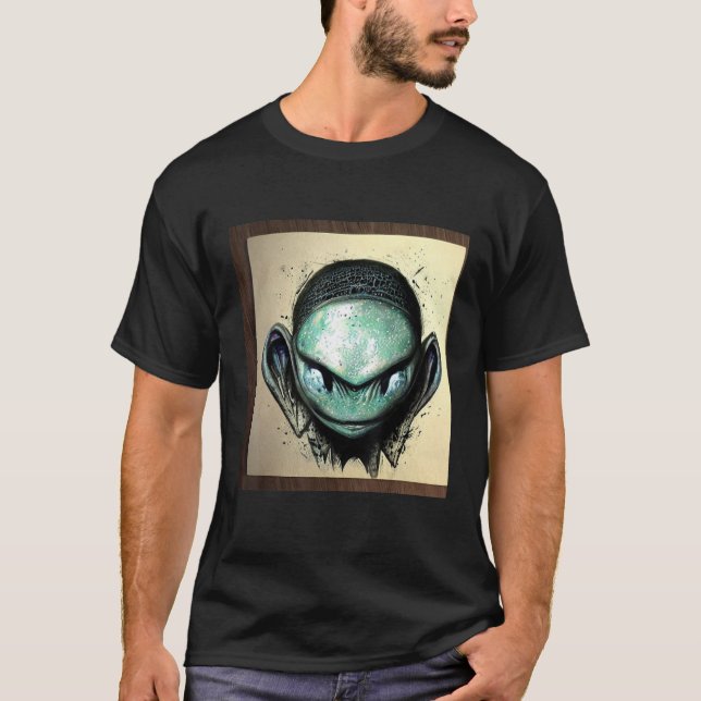 Alien UFO UAP 51 area grey out of this world creat T-Shirt (Vorderseite)