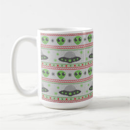 Alien Ugly Christmas Sweater Kaffeetasse