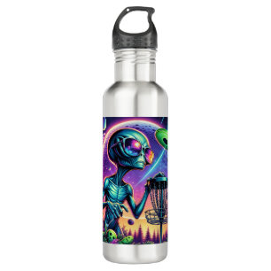 Alien und Flying Disk Golf Saucer Edelstahlflasche