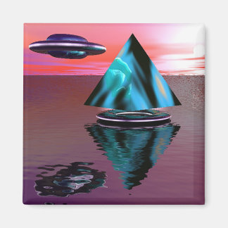 Alien und Pyramidenmagnet Magnet