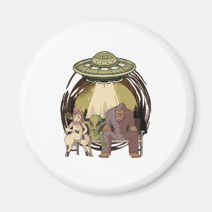 Alien Unicorn Bigfoot Außerirdischen UFO Glaubenss Magnet