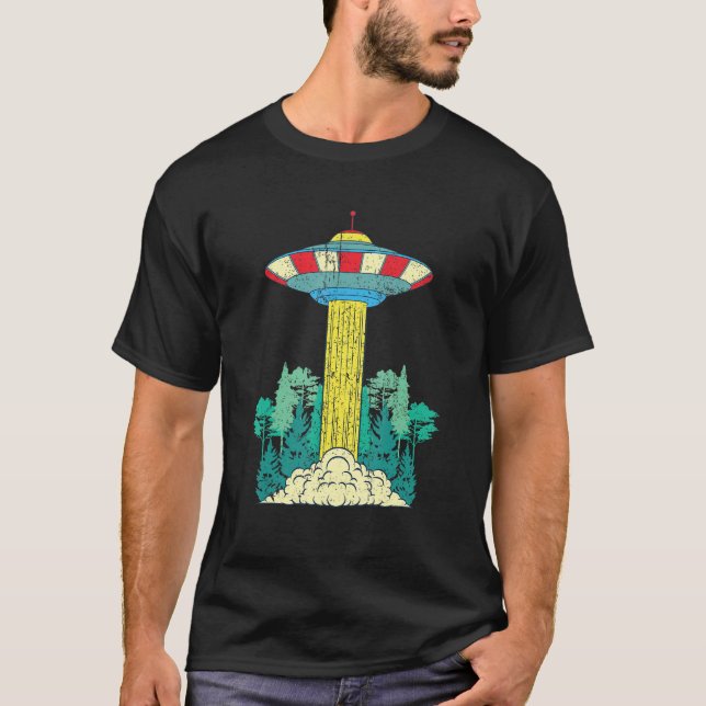 Alien Unidentified Flying Object Sci Fi Nature For T-Shirt (Vorderseite)