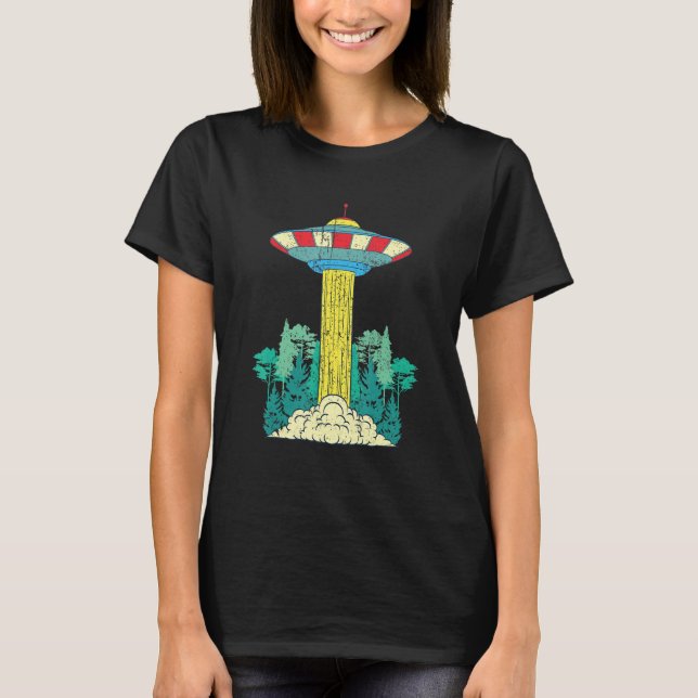 Alien Unidentified Flying Object Sci Fi Nature For T-Shirt (Vorderseite)