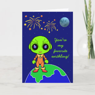 Alien-Valentinstagskarte von Jo Images Ankündigung