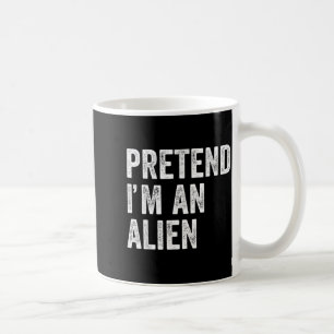 Alien-Verkleidung für eine lustige Halloween-Party Kaffeetasse