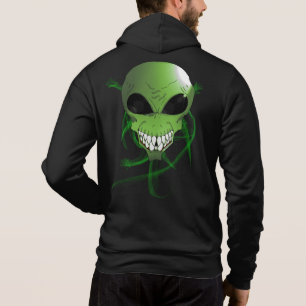 Alien vert Sweat - shirt à capuche Bella+Canvas Fu