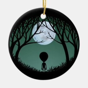 Alien-Verzierungs-niedliche alien-Dekoration Keramik Ornament
