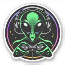 Alien Video Games mit Star Background