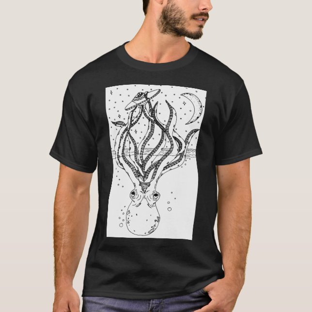Alien Vs. Octopus T-Shirt (Vorderseite)