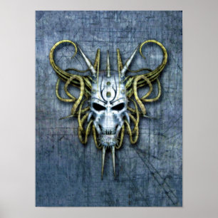 Alien War Mask Poster