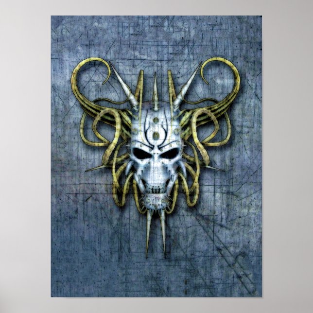 Alien War Mask Poster (Vorne)