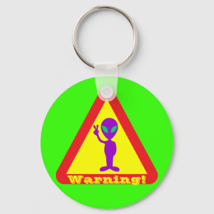 Alien Warning Schlüsselanhänger