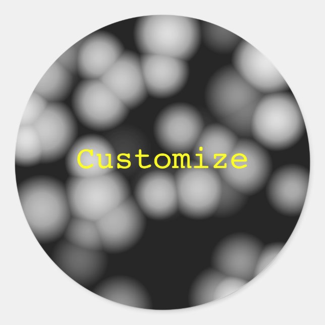 Alien Wedding Lanterns - Vorlage Runder Aufkleber (Vorderseite)