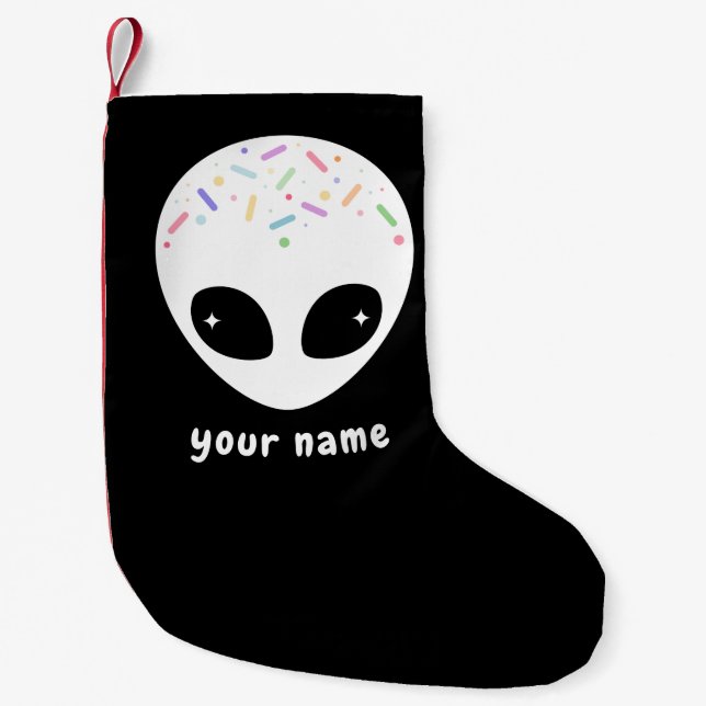 Alien Weihnachten Kleiner Weihnachtsstrumpf (Vorderseite)