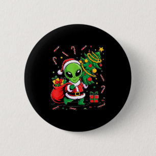 Alien-Weihnachtsbaumlichter Weihnachten Lustiger A Button
