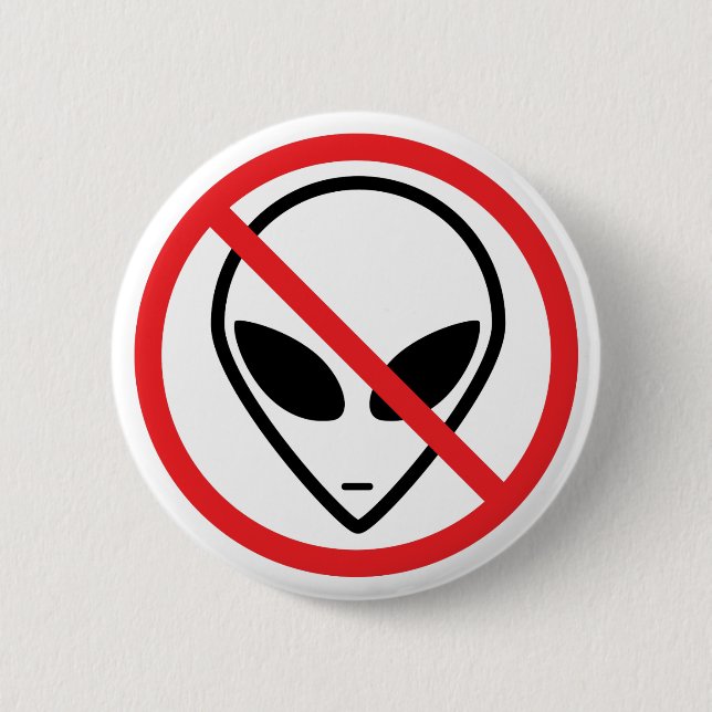Alien-Widerstand-Knopf Button (Vorderseite)