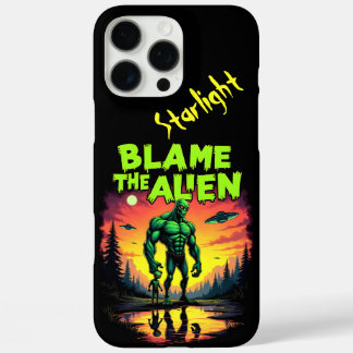 Alien wird unter dem mystischen Sonnenuntergang di iPhone 16 Pro Max Hülle