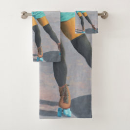 Alien Woman Roller Skaten Fantasy Art Set