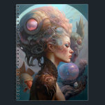 Alien Woman Surreal Science Fiction Art Notizblock<br><div class="desc">Fantasy Art Produkte von The Lunarium.</div>