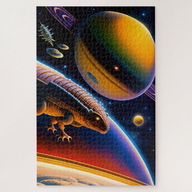 Alien Worlds 1014 Stück Jigsaw Puzzle (Vertikal)