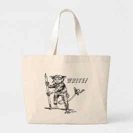 Alien Writer's Jumbo Tote Bag Jumbo Stoffbeutel