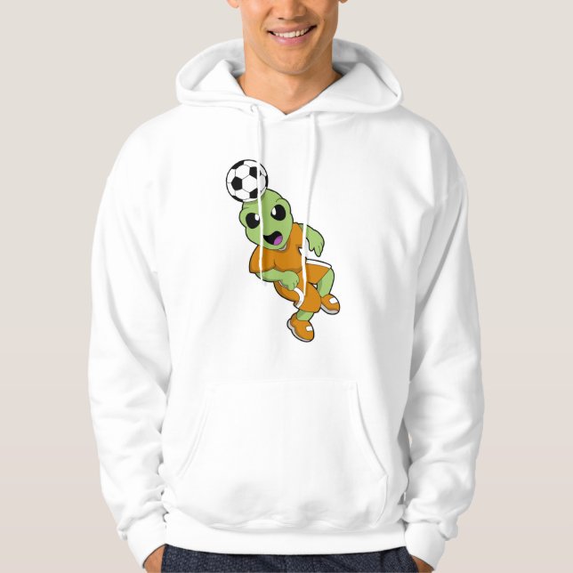 Alien zum Fußball Hoodie (Vorderseite)