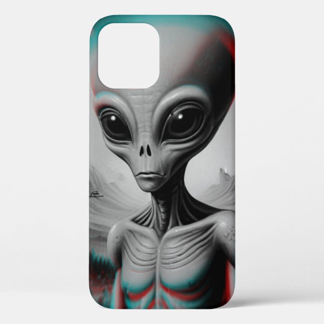 Alien zum Thema iPhone 12 Gehäuse Case-Mate iPhone Hülle (Rückseite)