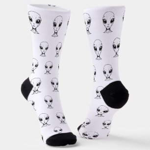 Aliengesicht Socken