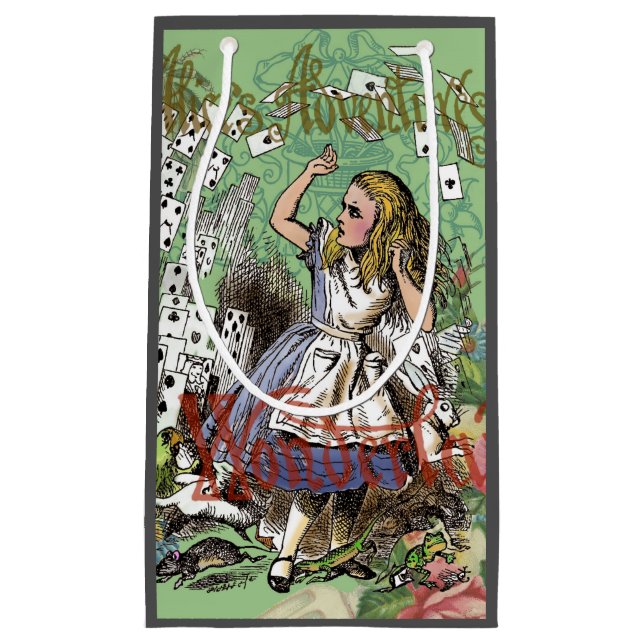 Alienkarten Wunderland Haskaninchen Kleine Geschenktüte (Vorderseite)