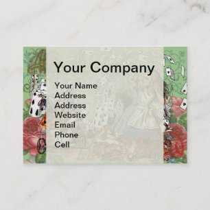 Alienkarten Wunderland Haskaninchen Visitenkarte