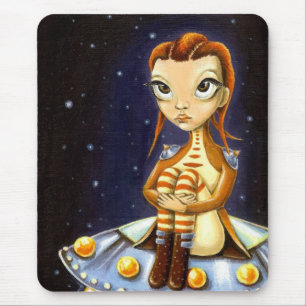 Alienmädchen Mousepad