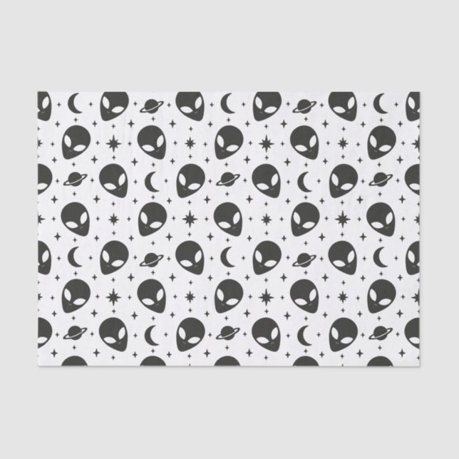 Aliens and Stars Seidenpapier (Vorderseite)