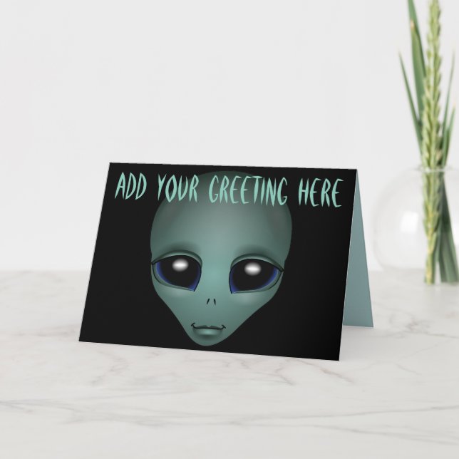 Aliens Cartes d'Art Invitations Carte d'Halloween  (Devant)