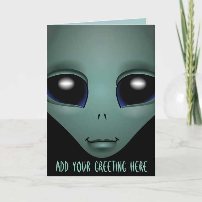 Aliens Cartes d'Art Invitations Carte d'Halloween  (Devant)