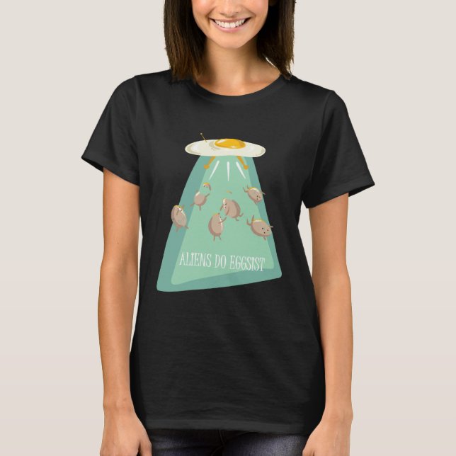Aliens Do Eggsist  Alien Ship  Kids Boys Girls T-Shirt (Vorderseite)