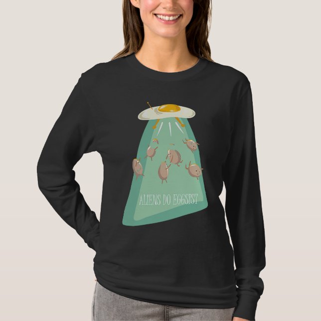 Aliens Eggs Ship  Alien Saying  for Kids Youth T-Shirt (Vorderseite)