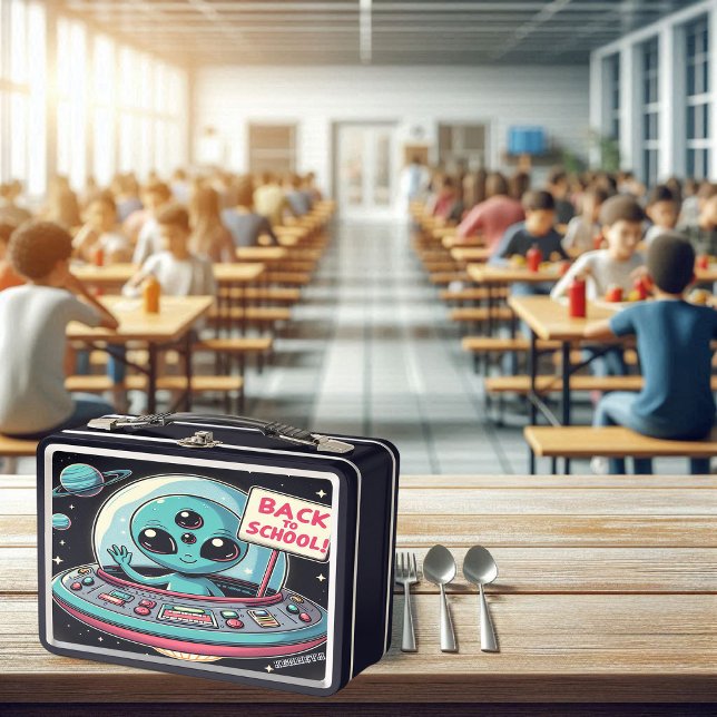 Aliens erster Schultag Metall Brotdose (Von Creator hochgeladen)