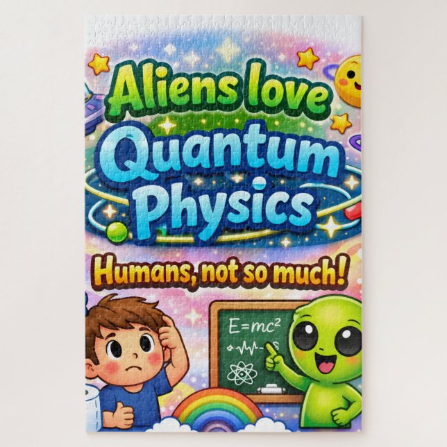 Aliens lieben Quantenphysik-Puzzle (Vertikal)