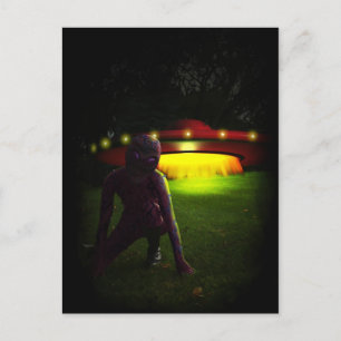 Aliens ont débarqué carte postale