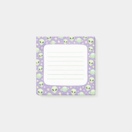 Aliens Post-it Klebezettel