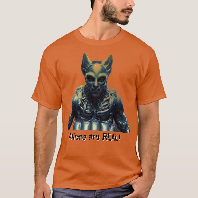 Aliens sind REAL! T-Shirt (Vorderseite)