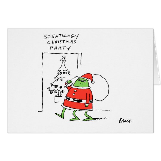 Alienscientologist-Weihnachtskarte Karte