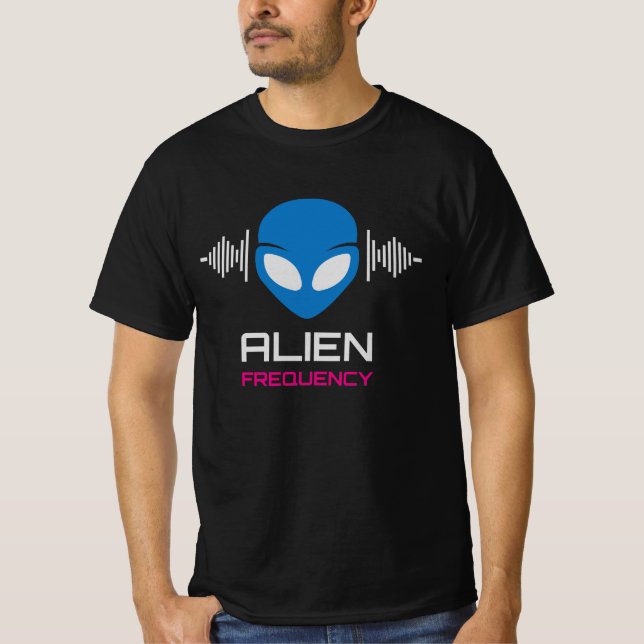 Aliensignal Kosmische Frequenz T-Shirt (Vorderseite)
