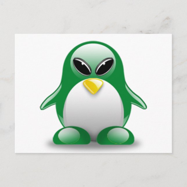 Alientux Postkarte (Vorderseite)