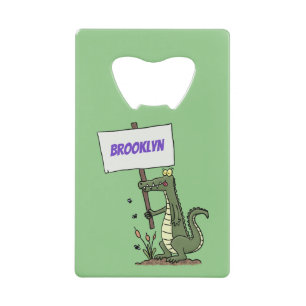 Aligator de crocodile drôle avec dessin animé