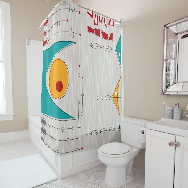 Alignement du rideau de douche de la planète (En situation)