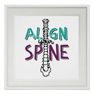 Alignez votre colonne vertébrale 20" x 20", Poster