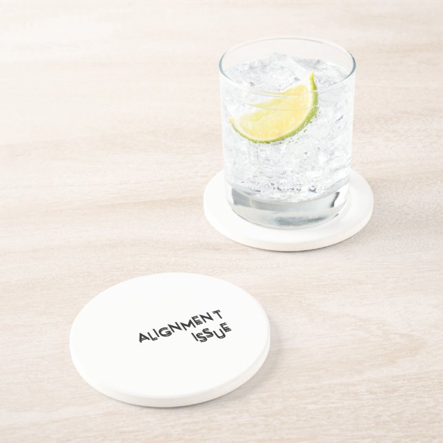 Alignment Issue Absorbent Natural Sandstone  Getränkeuntersetzer (Seite)
